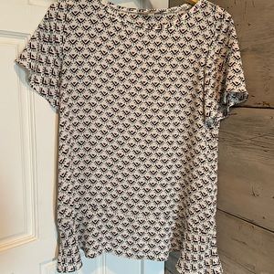 Loft Ruffled Crossback Shirt